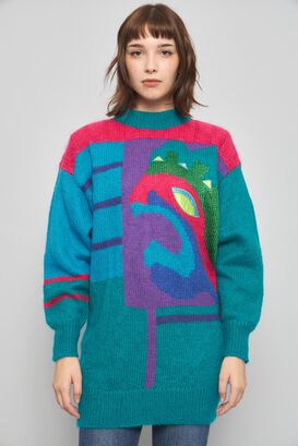 Sweater casual  multicolor premiere talla M 944,hi-res