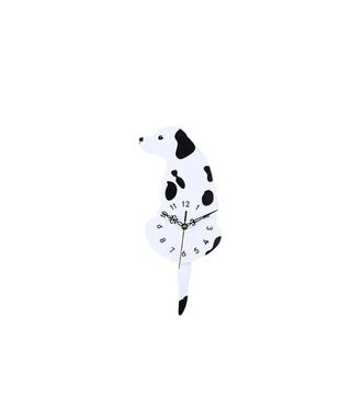 Reloj De Pared Diseño Perro Sentado Blanco,hi-res