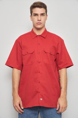 Camisa casual  rojo dickies talla L 113,hi-res