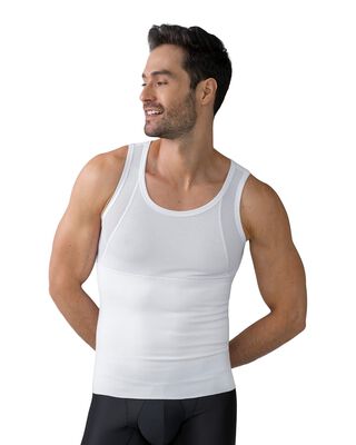Camiseta manga sisa de compresión fuerte ideal para uso diario con algodón pima 035022 Blanco,hi-res