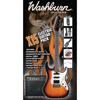 Pack de guitarra electrica Washburn X15TSP,hi-res