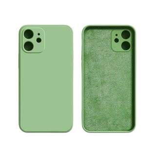 Carcasa De Silicona Para iPhone 12 - verde agua,hi-res