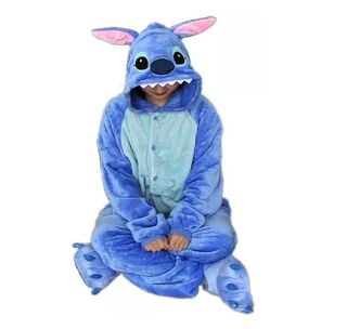 Pijama Enteros Animales Niños y Adultos Stitch Azul,hi-res