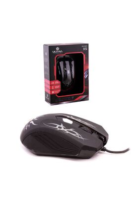 Mouse Alámbrico Ultra X 5 Retro Iluminado Gaming ,hi-res