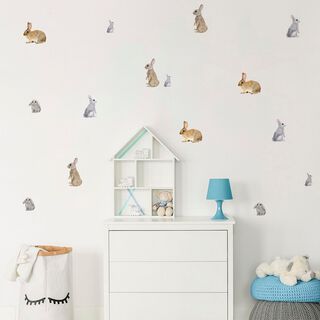 Conejos vinilo stickers deco muro,hi-res