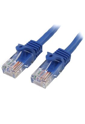 Cable de Red de 0,5m Azul Cat5e Ethernet RJ45 sin Enganches,hi-res