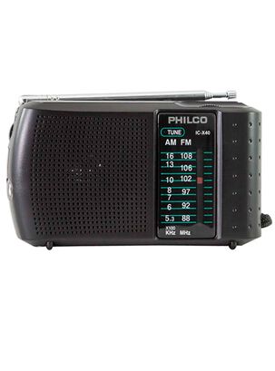 Radio Portatil AM/FM Philco IC-X40 Con Audifonos Negro,hi-res