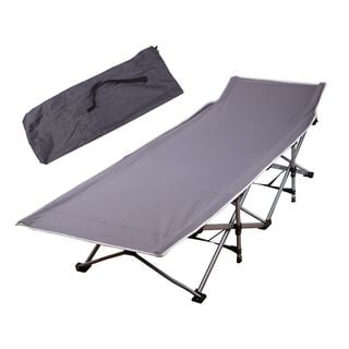 Cama de camping plegable con bolso gris,hi-res