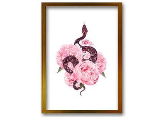 Cuadro 70x50 cm ilustración Flor de veneno,hi-res