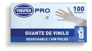Guante Vinilo S/polvo Transp M Virutex Pro,hi-res