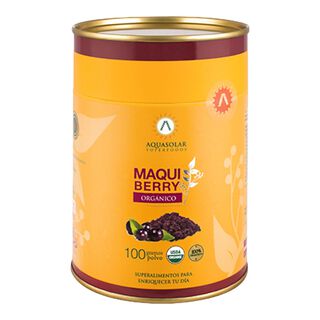 Maqui berri 100gr Polvo organico Aquasolar,hi-res