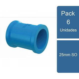 Pack 6 Copla PVC Hidráulico 25mm SO PVC,hi-res
