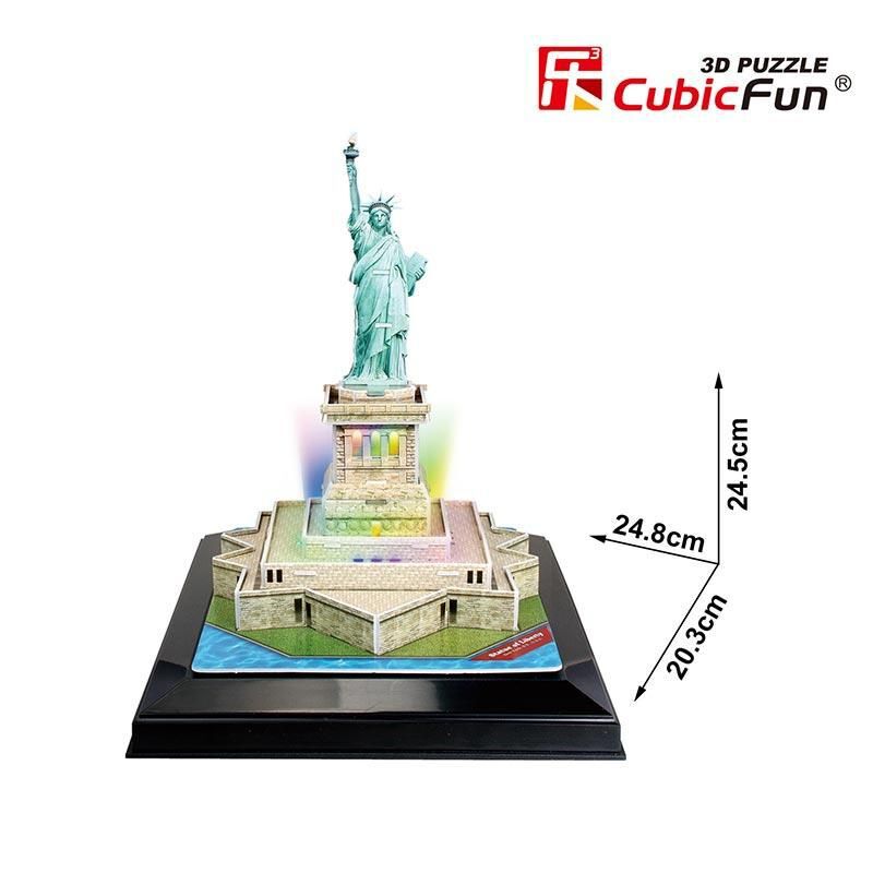 CubicFun 3D Puzzle LED Estatua DE LA Libertad 37 Piezas 