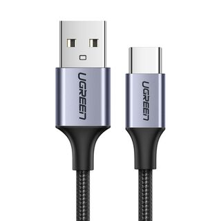 UGREEN Cable USB-C a USB 2.0 A trenzado 3m Gris,hi-res