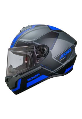      Casco De Moto Axxis Draken S Sonar D7 Azul Mate,hi-res