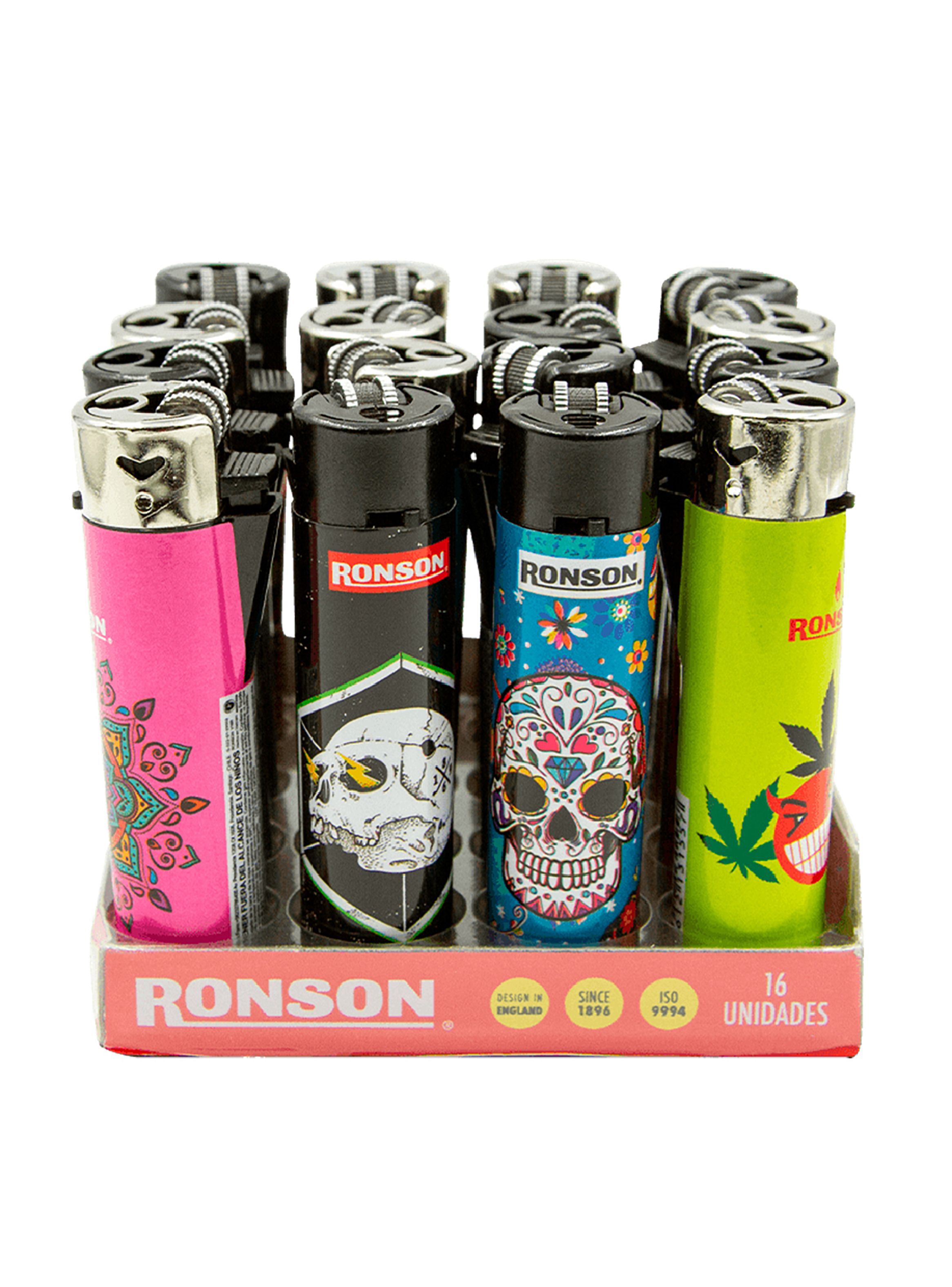 Pack Encendedores Clipper Ronson Round 16 Unidades Surtido