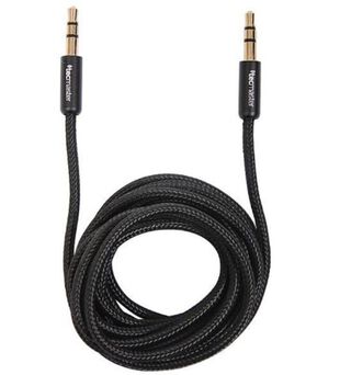 Cable Audio TECMASTER Auxiliar 3.5 mm de 1.8 mts. Textil Black,hi-res