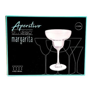 Set 4 Vasos Margarita Glasso Premium Coctel Tragos Tequila Color Cristal,hi-res