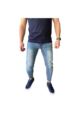 Jeans Slim Ankle Fit  Azul Focalizado 14347,hi-res