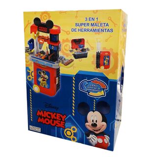 Juguete Set Maleta Herramientas 23 Piezas 3 En 1 Roja Mickey Mouse,hi-res