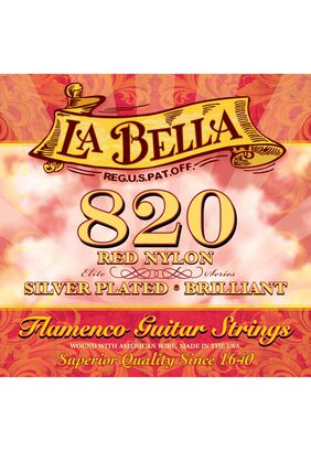 Set de Cuerdas Rojas Guitarra Flamenca La Bella 16-40 820,hi-res