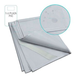 Cubre Colchón Impermeable PVC 1½ Plaza Con Elásticos,hi-res