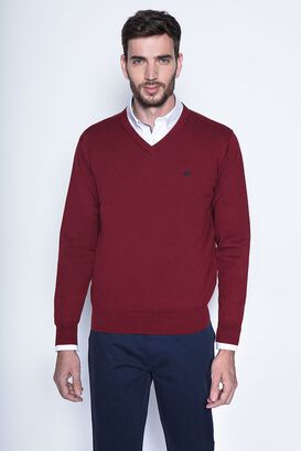 Sweater Burgundy Smart Casual L/S,hi-res