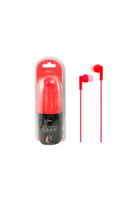 Mlab Audif Gummy In-ear M.libres Red Color Rojo,hi-res