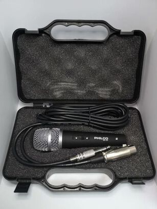 Microfono Profesional Dinamico Philco + Maletin Dm-18k,hi-res