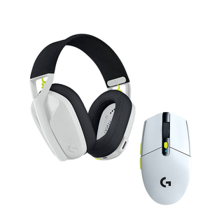 Kit Gamer Logitech Audifono G435 + Mouse G305 Blanco,hi-res