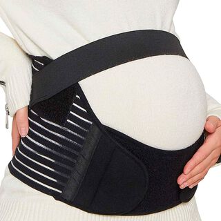 Cinturón Preparto Universal Para Embarazadas Negro S,hi-res