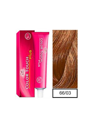 WELLA - Tintura semipermanente Color Touch Plus  66/03 Rubio oscuro Intenso natural Dorado 60 ml + Peróxido en crema de 1,9%,hi-res