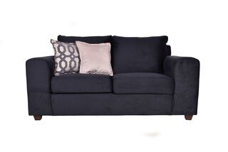 Sofa Kenia 2c Felpa Negro,hi-res
