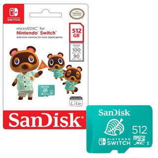 Tarjeta MicroSDXC SanDisk 512GB Nintendo Switch 4K 100MB/s,hi-res