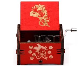 DRAGON BALL  GT caja musical con manivela roja,hi-res