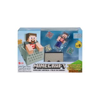 Minecraft Figura Conjunto De Juego Caos En El Vagón - PuntoStore,hi-res