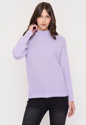 Sweater Mujer Cuello Moc Lila Corona,hi-res