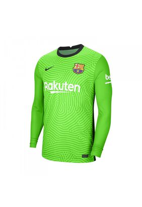 Camiseta Barcelona 2020 2021 Arquero Verde Original Nike,hi-res
