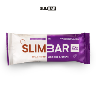 Box 12 Barras con 23gr de proteína  60gr Slimbar - Cookies and cream,hi-res
