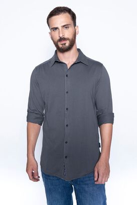 Camisa Jersey Garment Dyed F Metal,hi-res