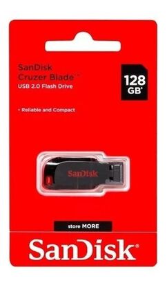 Pendrive 128gb Usb 2.0 Cruzer Blade Sandisk,hi-res