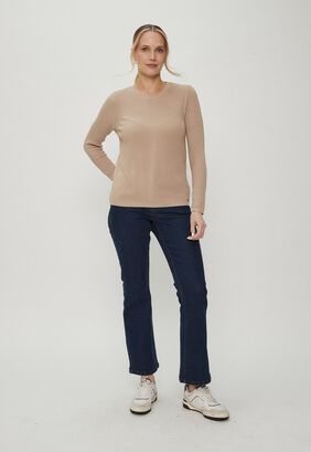 Sweater Liso Beige Magriffe,hi-res