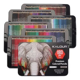 Set 180 Lápices Colores Profesional Dibujo,hi-res
