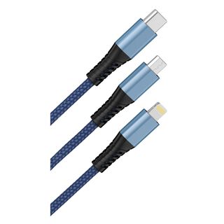 Cable portátil 3 en 1, Micro, Lightning y Tipo-C Master-G,hi-res