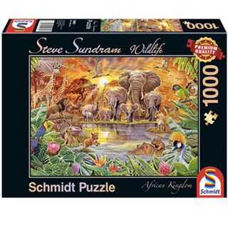 Puzzle 1.000 piezas Fauna africana,hi-res