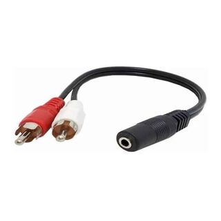 Cable de audio Plug Jack 3.5mm hembra a 2x RCA mac,hi-res