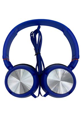 Audífono Plus Extra Bass Azul Con Cable,hi-res