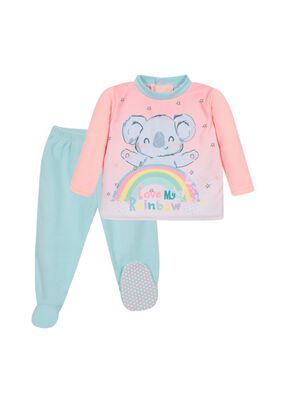 Pijama Bebé Niña Polar Rainbow Coral H2O Wear,hi-res