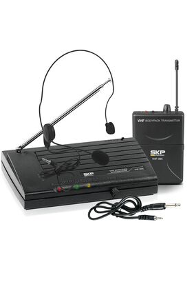 Micrófono Inalámbrico de Cintillo SKP VHF 895,hi-res