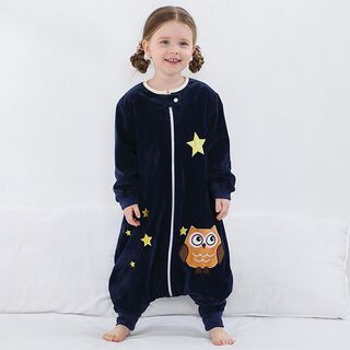Saco de Dormir Pijama Infantil con Mangas Búho,hi-res